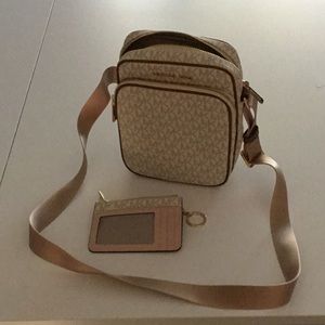 Jet Set Travel Crossbody Purse w/ Matching Wallet